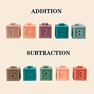 Baby Stacking Building Blocks Shape Sorter Puzzle Montessori Sensory Toys Baby Learning Educational Toys